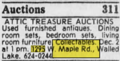 Mr. Bs Camelot Inn (Maple Lanes, Shadow Fax, Olde World Market) - Nov 30 1979 Article (newer photo)